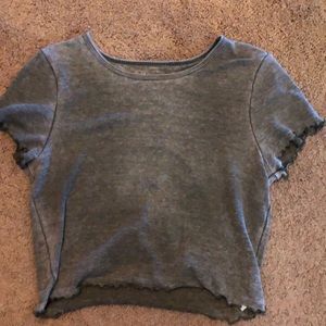 american eagle ruffled top